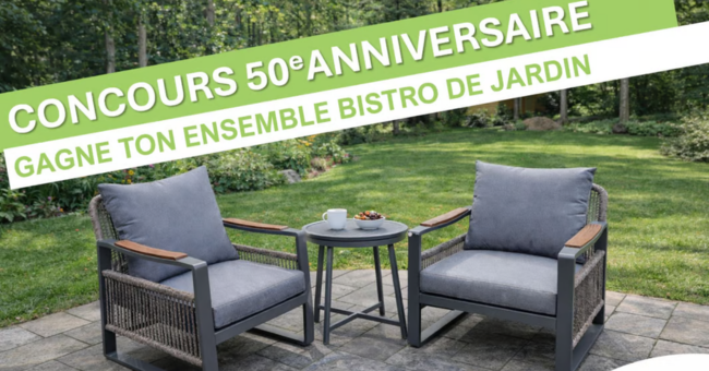 ensemble bistro de jardin