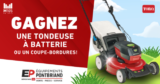Concours TORO : Gagnez 1 tondeuse à batterie ou 1 des 2 coupe bordures